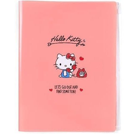 Sanrio Clear File with Fastener Pocket - Hello Kitty