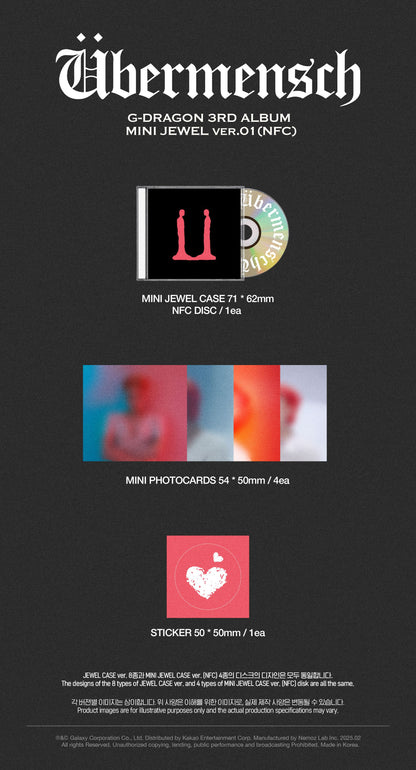 [G-DRAGON] Übermensch (MINI JEWEL ver.)