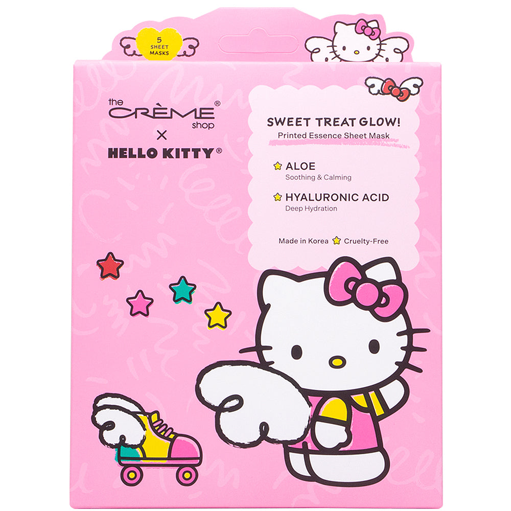 [The Crème Shop] Hello Kitty | Sweet Treat Glow Sheet Mask (5 Pack)