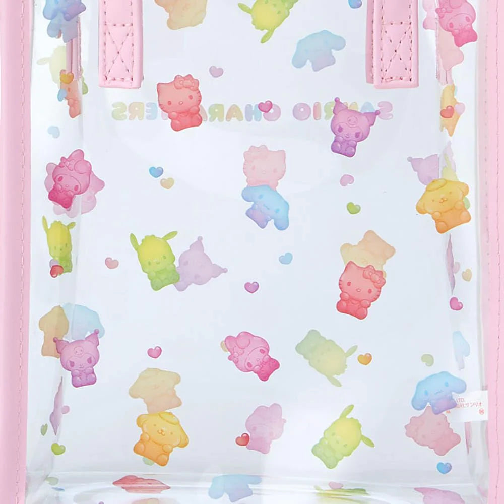 Sanrio Shoulder Equipped Clear Tote Bag (Gummy Candy)