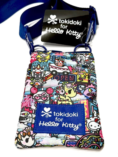 TOKIDOKI x HELLO KITTY Midnight Metropolis CROSSBODY BAG Phone Case NEW FREESHIP