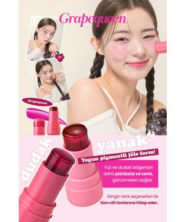 [Elensilia] PLUSH Water Jelly Lip & Cheek Tint (03 Grapequeen)