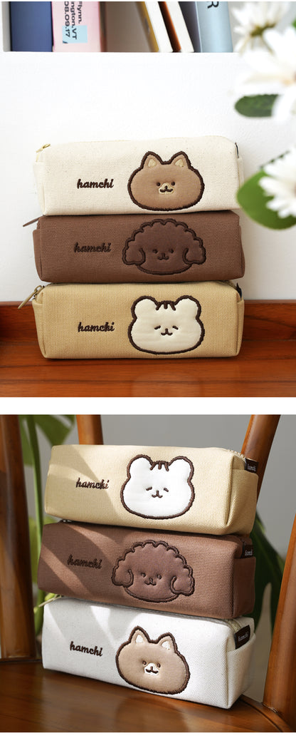 Hamchi and Friends Square Pencil Pouch