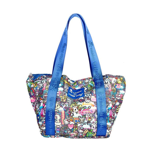 tokidoki x Hello Kitty Midnight Metropolis 2-Way Shoulder Tote Bag