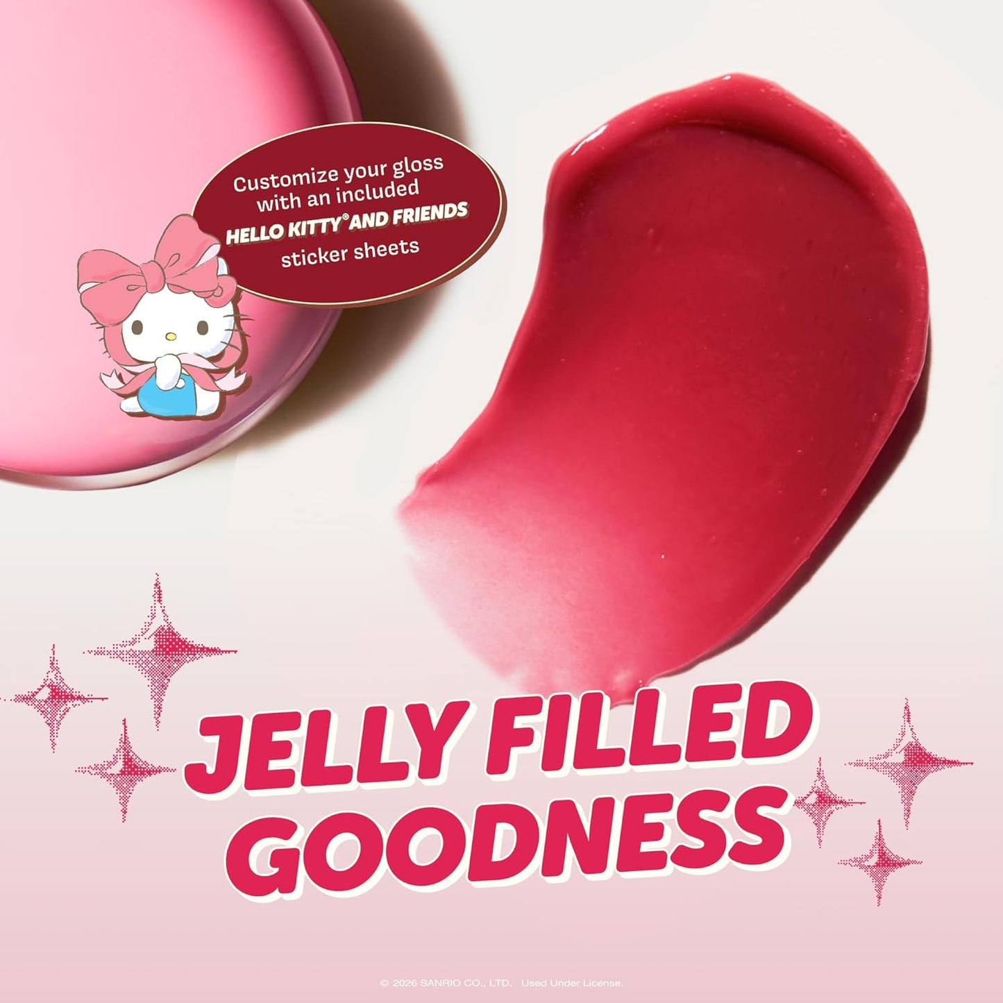 [The Crème Shop] Hello Kitty | Gloss Jelly Lip Glaze (Berry Cherry)