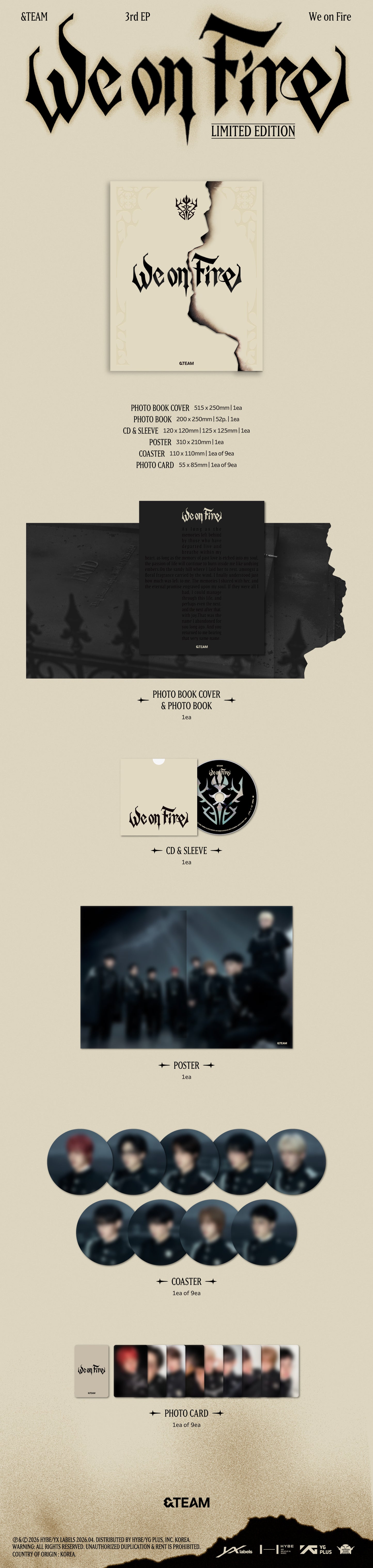 [&TEAM] We on Fire (LIMITED EDITION)