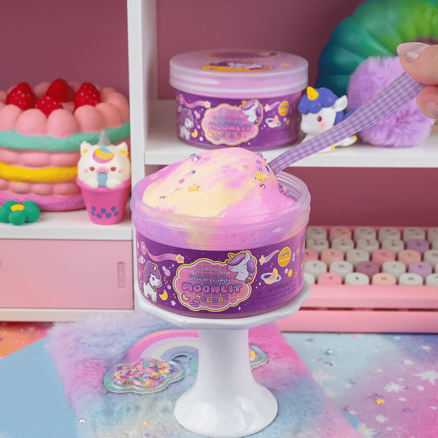 Unicorn Tales Moonlit Melody Butter Signature Dome™ Slime