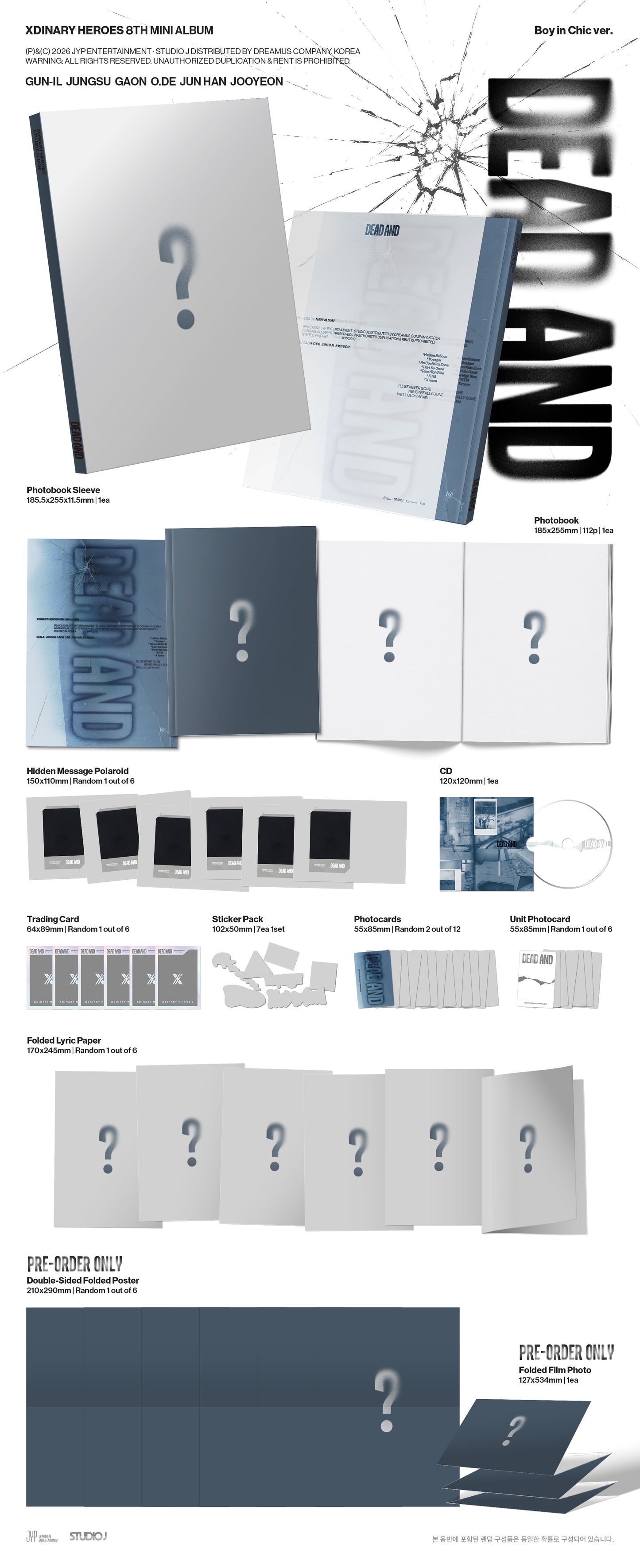 [Xdinary Heroes] DEAD AND (Photobook Ver.)