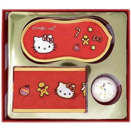 [The Crème Shop] Hello Kitty Hello Holidays! 3 Piece Spa Set