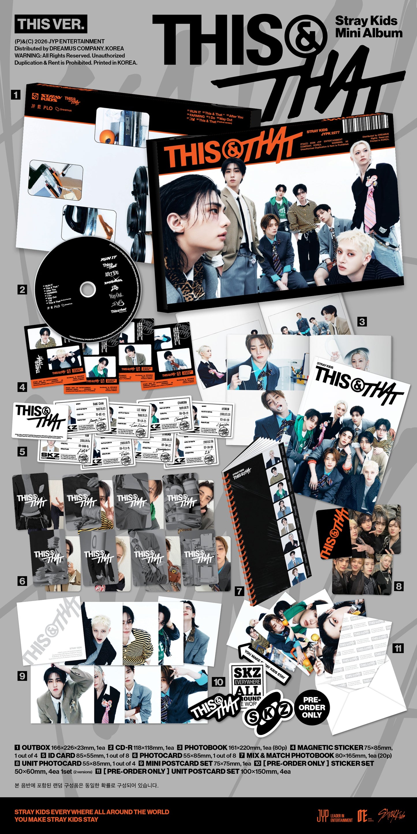 [Stray Kids] THIS & THAT (THIS VER, THAT VER)