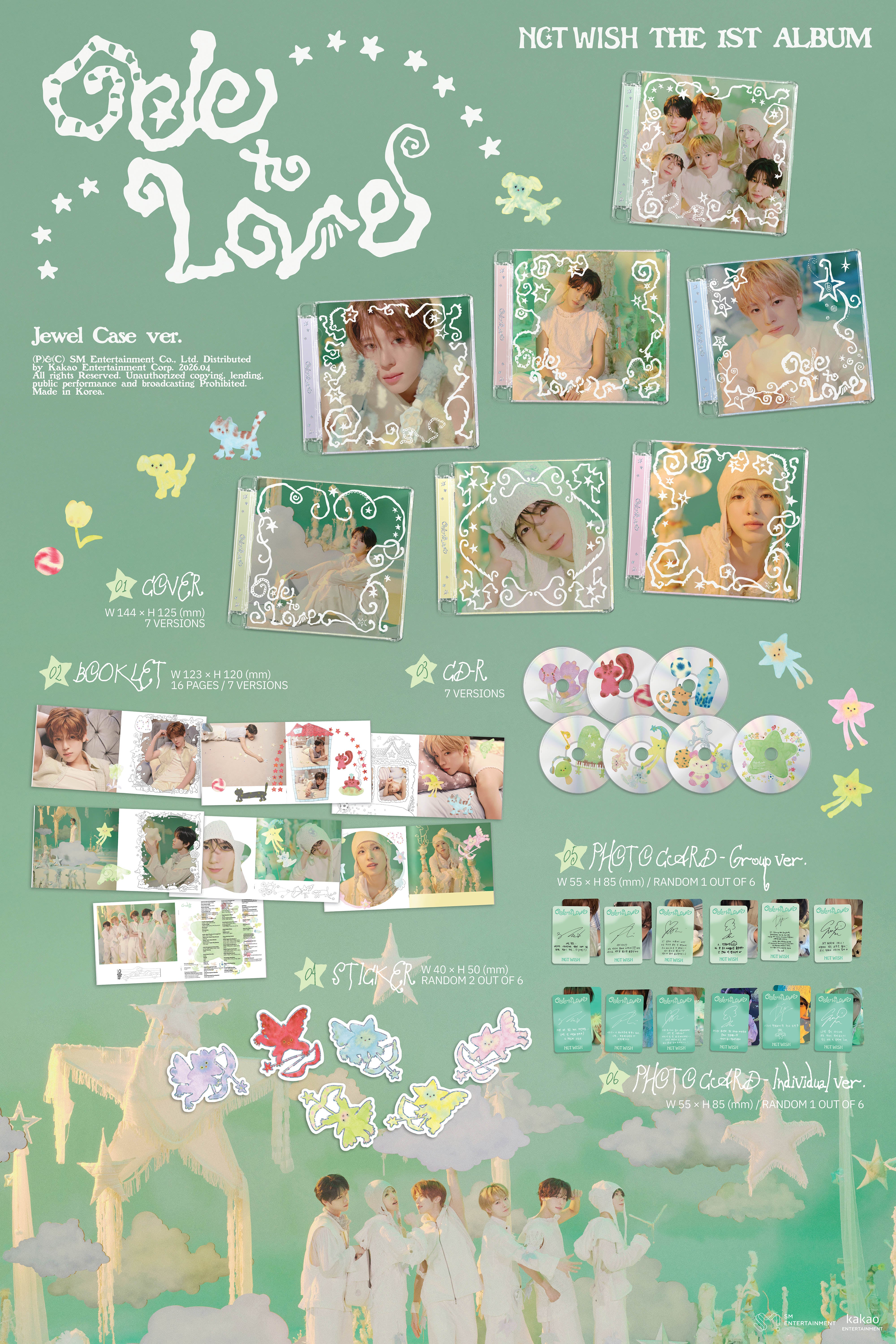 NCT WISH] Ode to Love (Jewel Case Ver.) – TeeHeeKorea