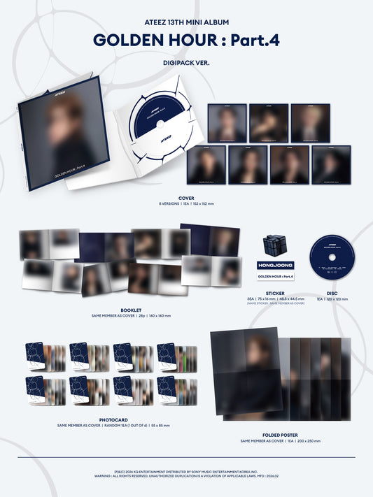 [ATEEZ] GOLDEN HOUR : Part.4 (DIGIPACK VER.)