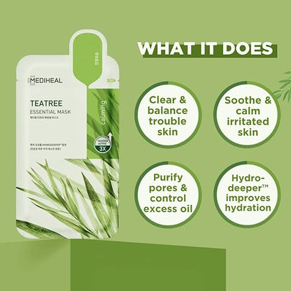 [MEDIHEAL] Teatree Essential Mask 10ea
