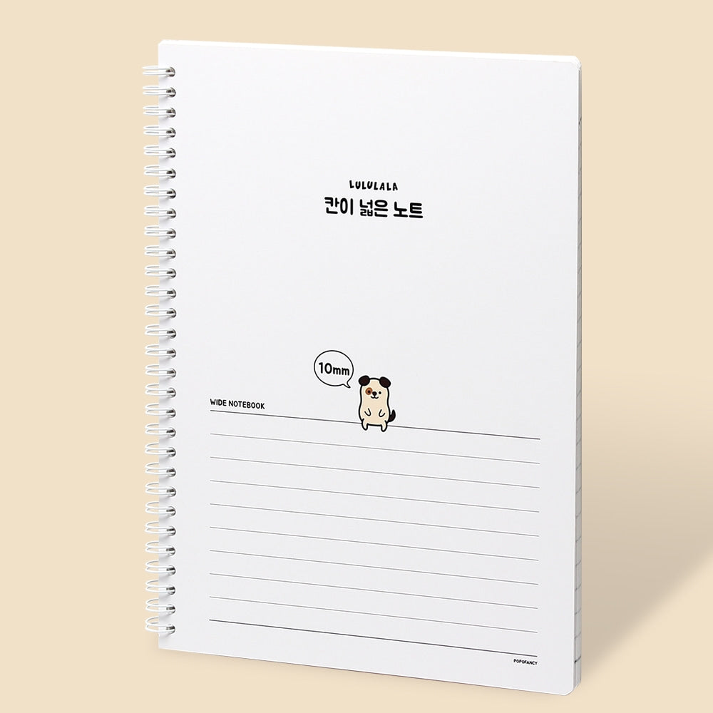 Lululala Wide-Ruled Notebook (10mm Spacing)