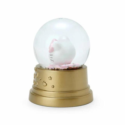 Hello Kitty Mini Pink Sparkling Snow Globe 50th Anniversary
