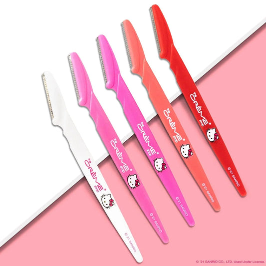 [The Crème Shop] Hello Kitty | Bye Fuzzies! Perfect Arch Shaping Razors (Set of 5)