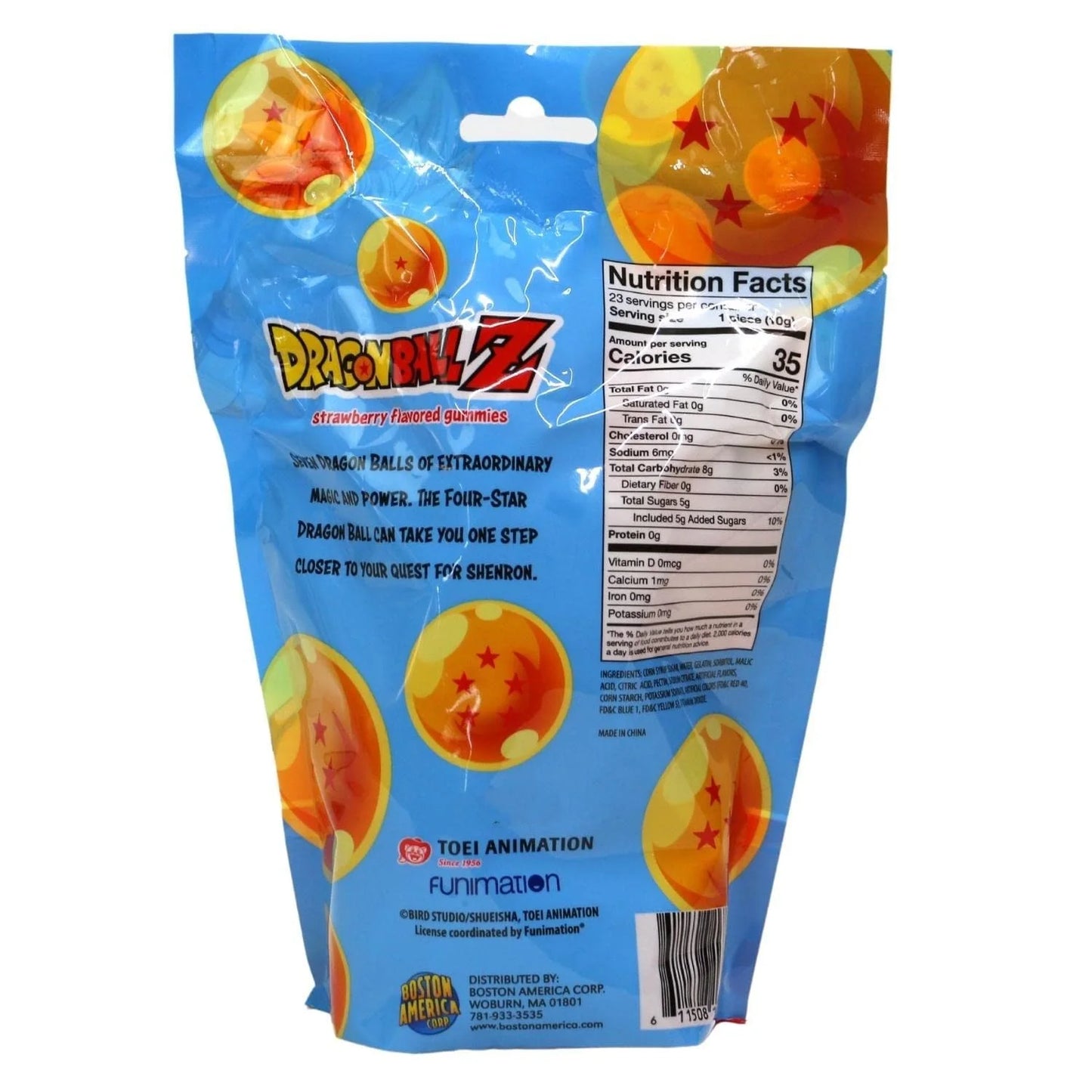 Dragon Ball Z Dragon Ball Gummies Candy in Pouch