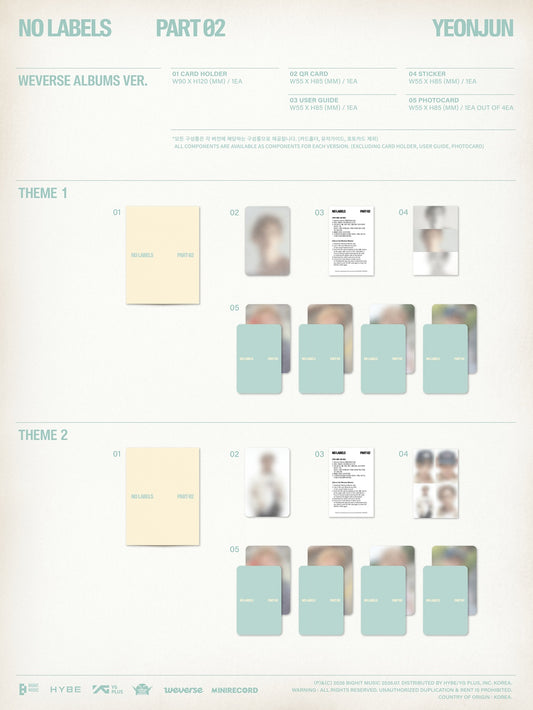 [YEONJUN] NO LABELS: PART 02 (Weverse Albums ver.)