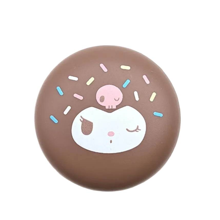 [The Crème Shop] Kuromi | Macaron Lip Balm (Chocolate Strawberry)