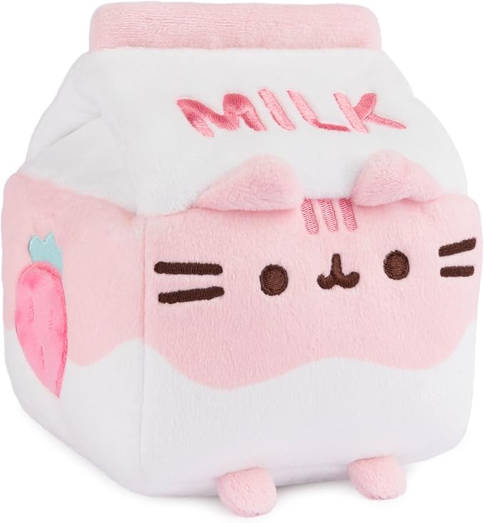 Pusheen Strawberry Milk Sip Plush 12cm