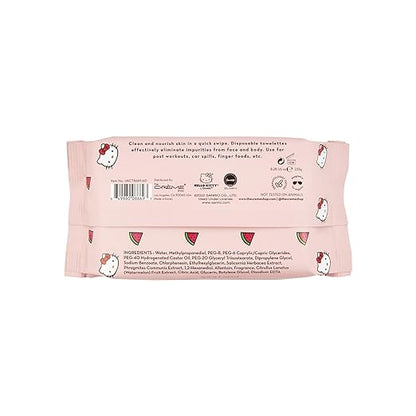 [The Crème Shop] Hello Kitty Cleansing Towelettes 60CT (Hydrating Watermelon)