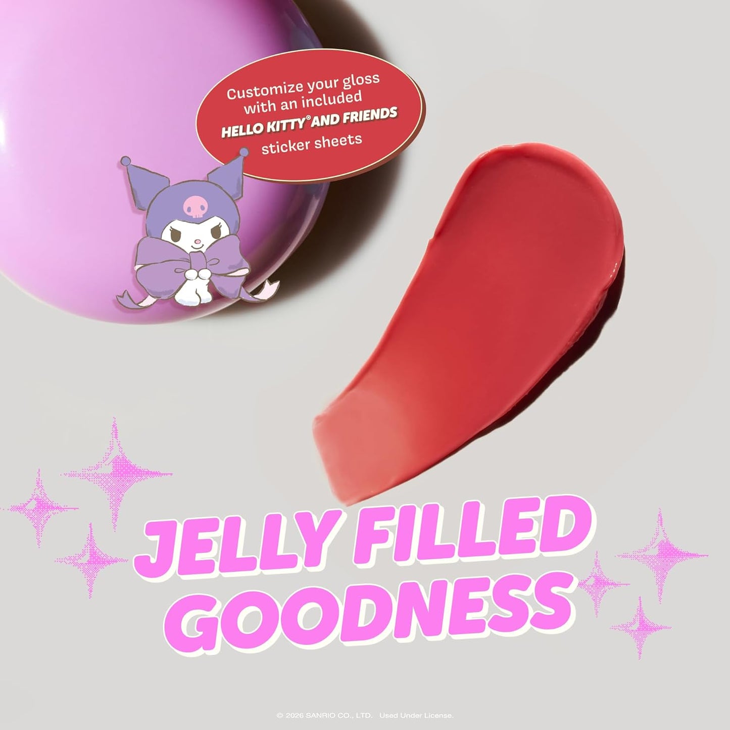 [The Crème Shop] Kuromi | Gloss Jelly Lip Glaze (Apricot)