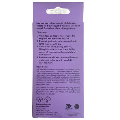 [The Crème Shop] Chococat Bye Bye Printed Nose Pore Strips (Pack of 6)