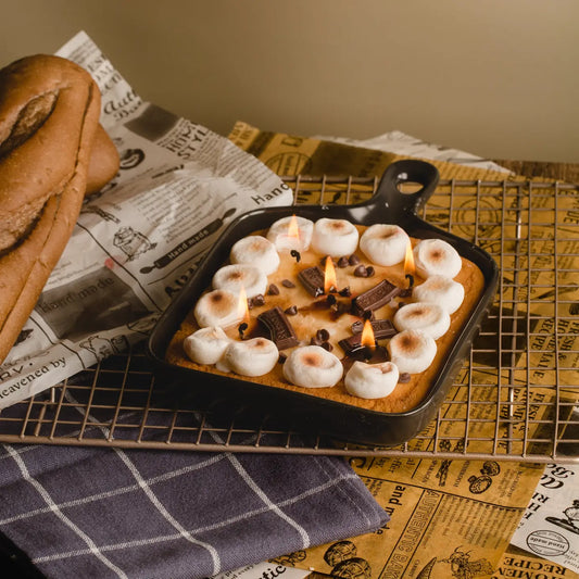 Chokolade og Marshmallow Skillet S'more Candle