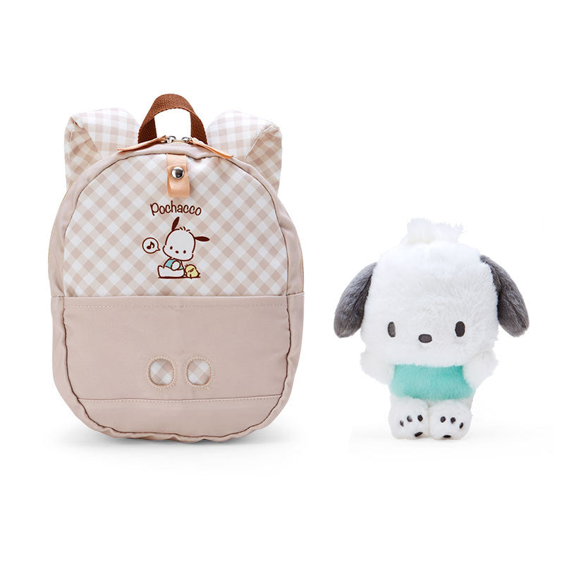 Sanrio Kids Backpack with Plush Toy - Pochacco