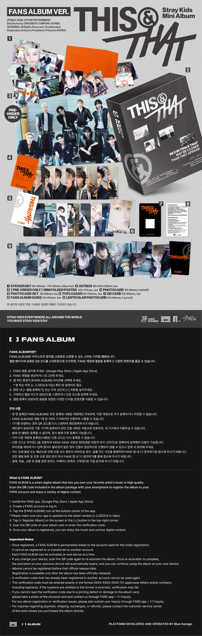 [Stray Kids] THIS & THAT (FANS ALBUM VER.)