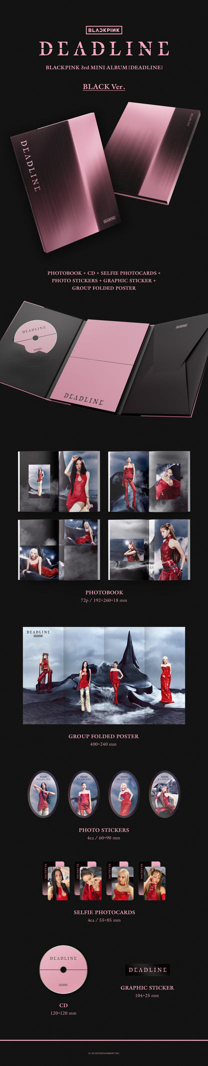 [BLACKPINK] DEADLINE (BLACK Ver. / PINK Ver.)