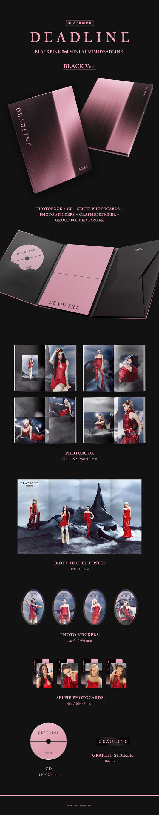 [BLACKPINK] DEADLINE (BLACK Ver. / PINK Ver.)