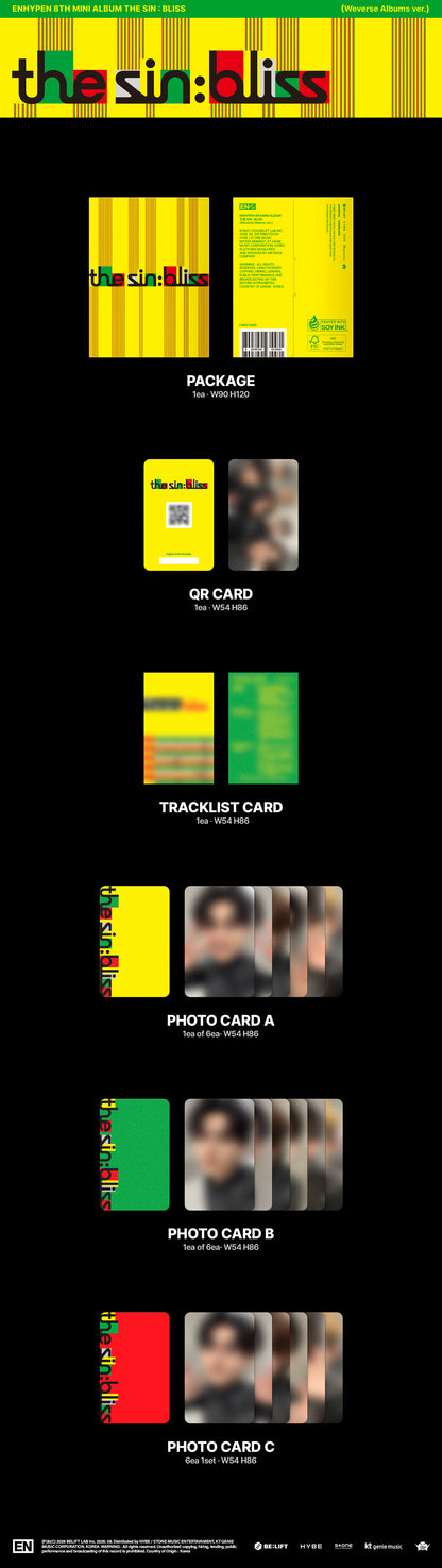 [ENHYPEN] THE SIN : BLISS (Weverse Albums ver.)