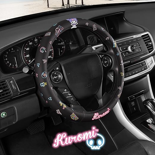 Carbella Kuromi Steering Wheel Cover - Black
