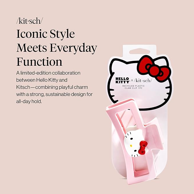 Hello Kitty x Kitsch Recycled Plastic Jumbo Claw Clip