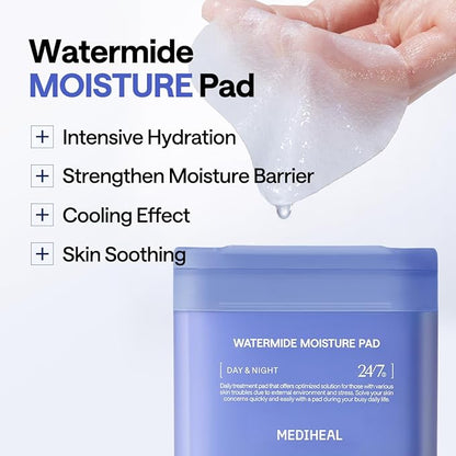 [MEDIHEAL] Watermide Toner Pad 100pcs Skin Care