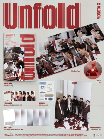[MONSTA X] Unfold (Heartbreak Ver. / Thirst Ver. / Heal Ver. / Alive Ver.)