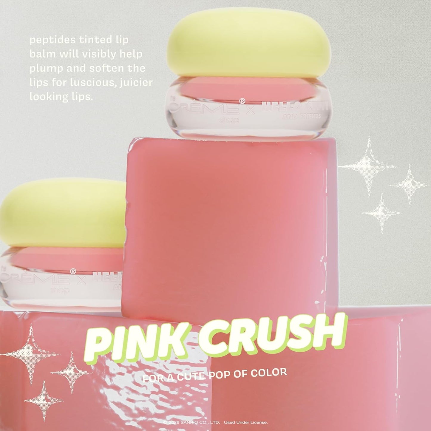 [The Crème Shop] Pompom | Gloss Jelly Lip Glaze (Pink Crush)
