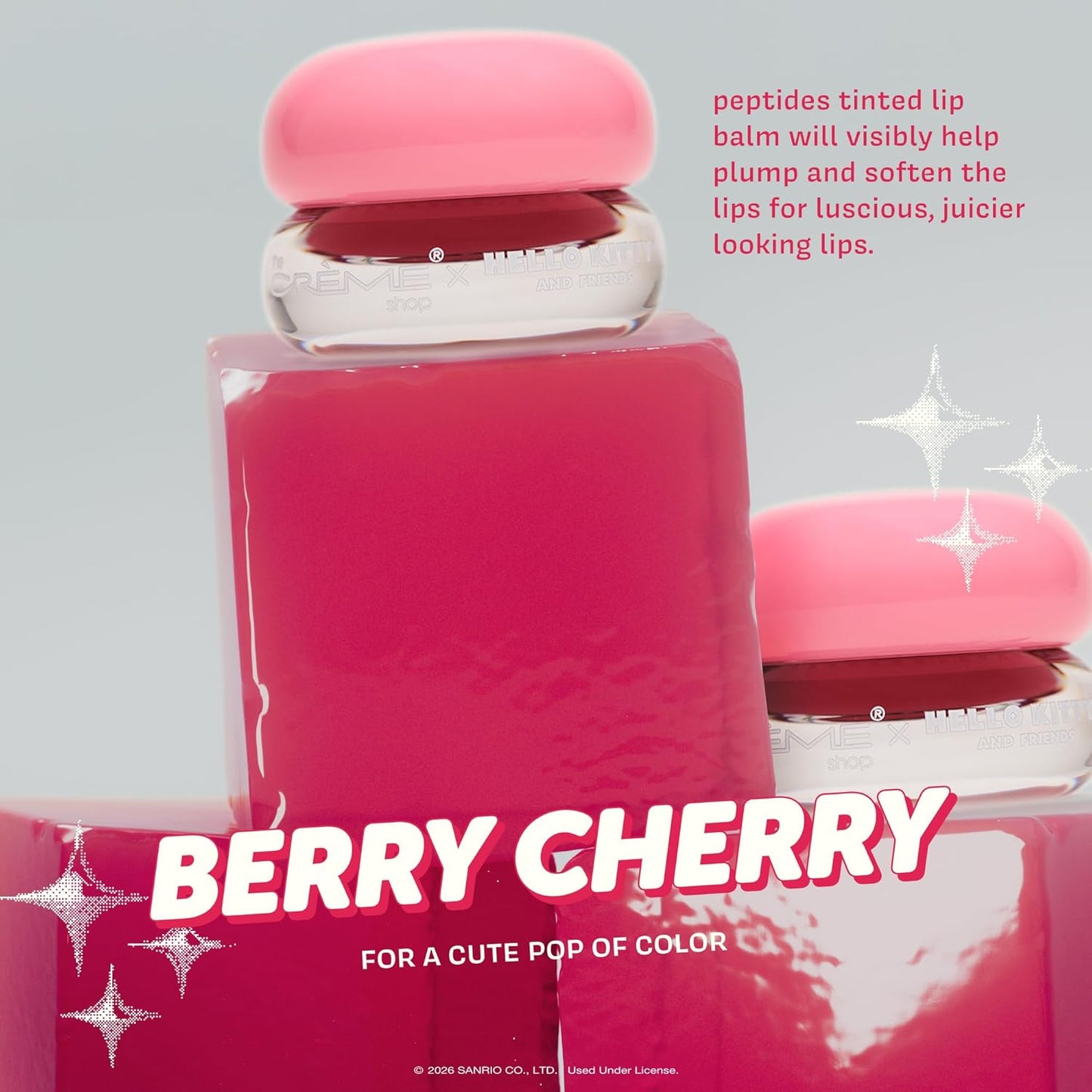 [The Crème Shop] Hello Kitty | Gloss Jelly Lip Glaze (Berry Cherry)
