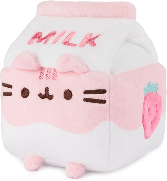 Pusheen Strawberry Milk Sip Plush 12cm