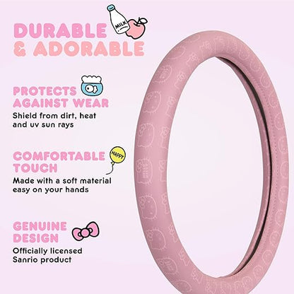 Carbella Hello Kitty Steering Wheel Cover - Pink