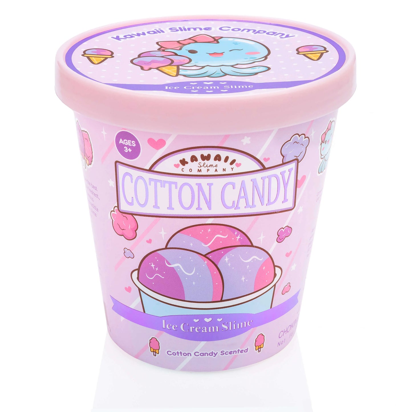 Cotton Candy Scented Ice Cream Pint Slime
