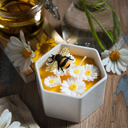 Daisy Beehive Candle