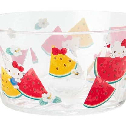 Sanrio Colorful Clear Bowl - Hello Kitty