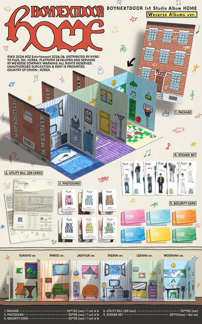 [BOYNEXTDOOR] HOME (Weverse Albums ver.)