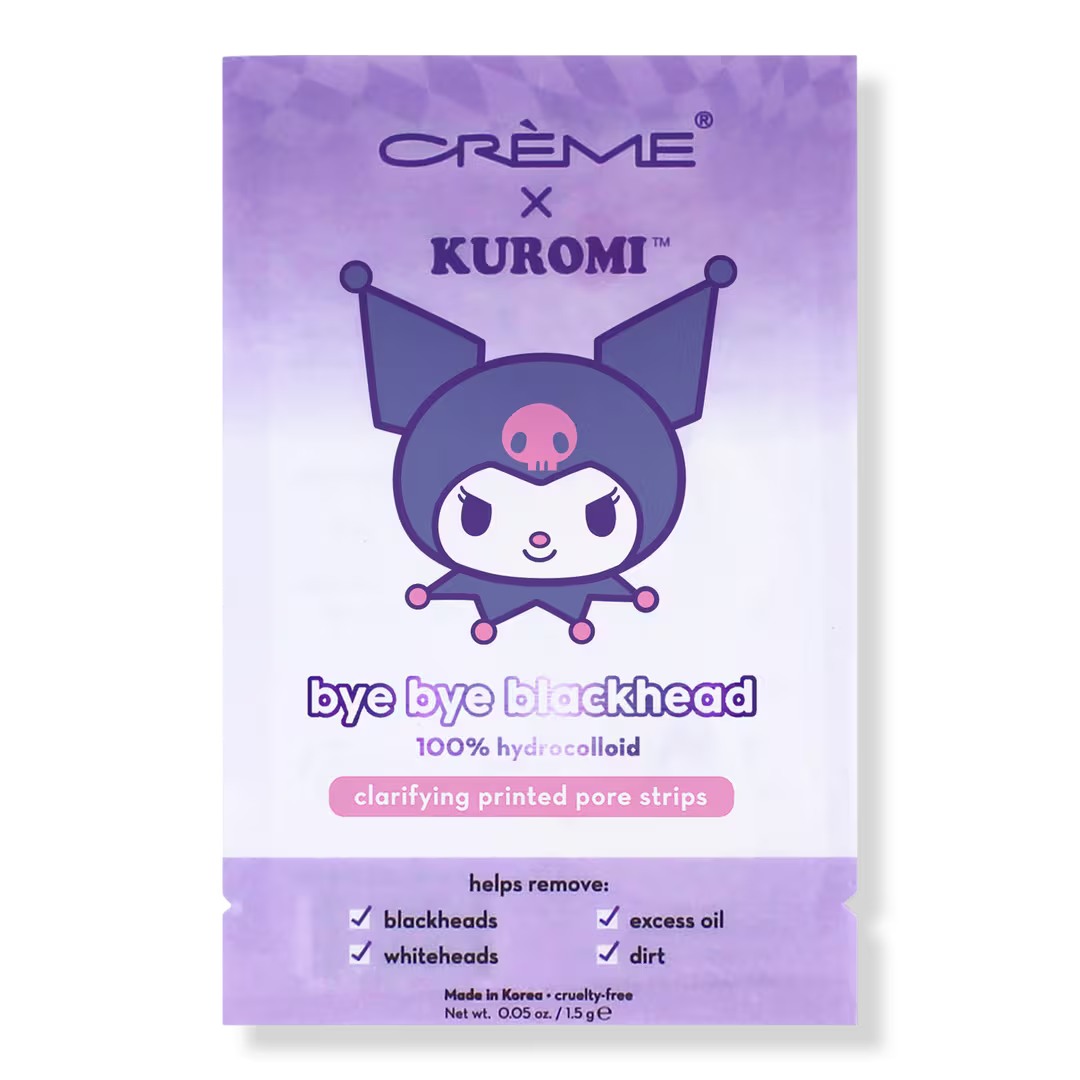 [The Crème Shop] Kuromi Bye Bye Printed Nose Pore Strips (Pack of 5)