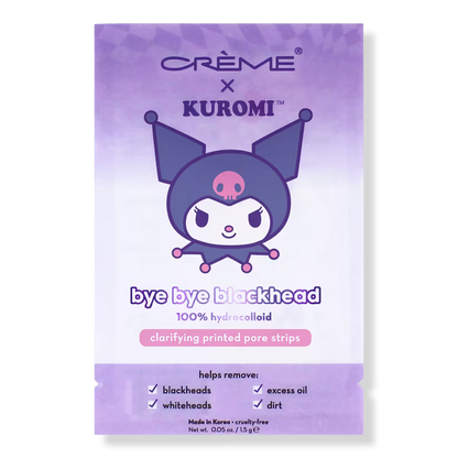 [The Crème Shop] Kuromi Bye Bye Printed Nose Pore Strips (Pack of 5)