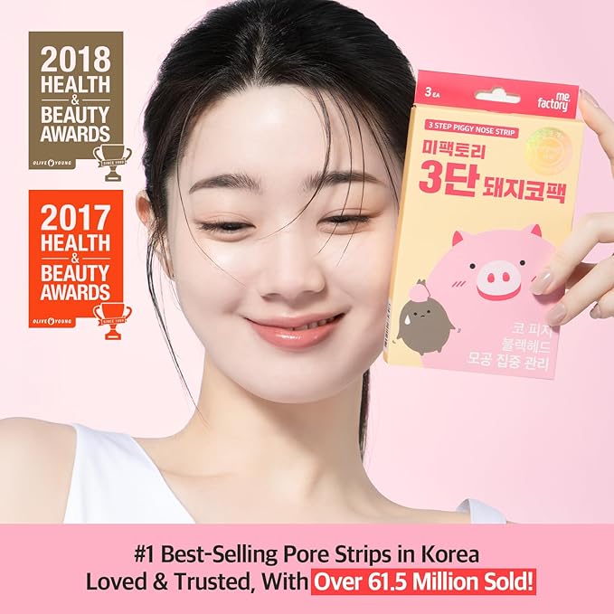 MeFactory 3-Step Blackhead Remover Nose Strips 3 Count