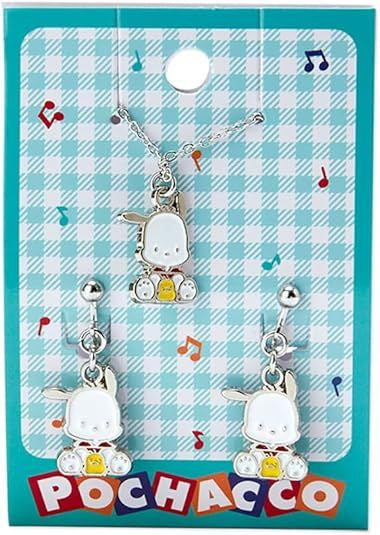 Sanrio Accessory Set Necklace & Clip-On Earrings
