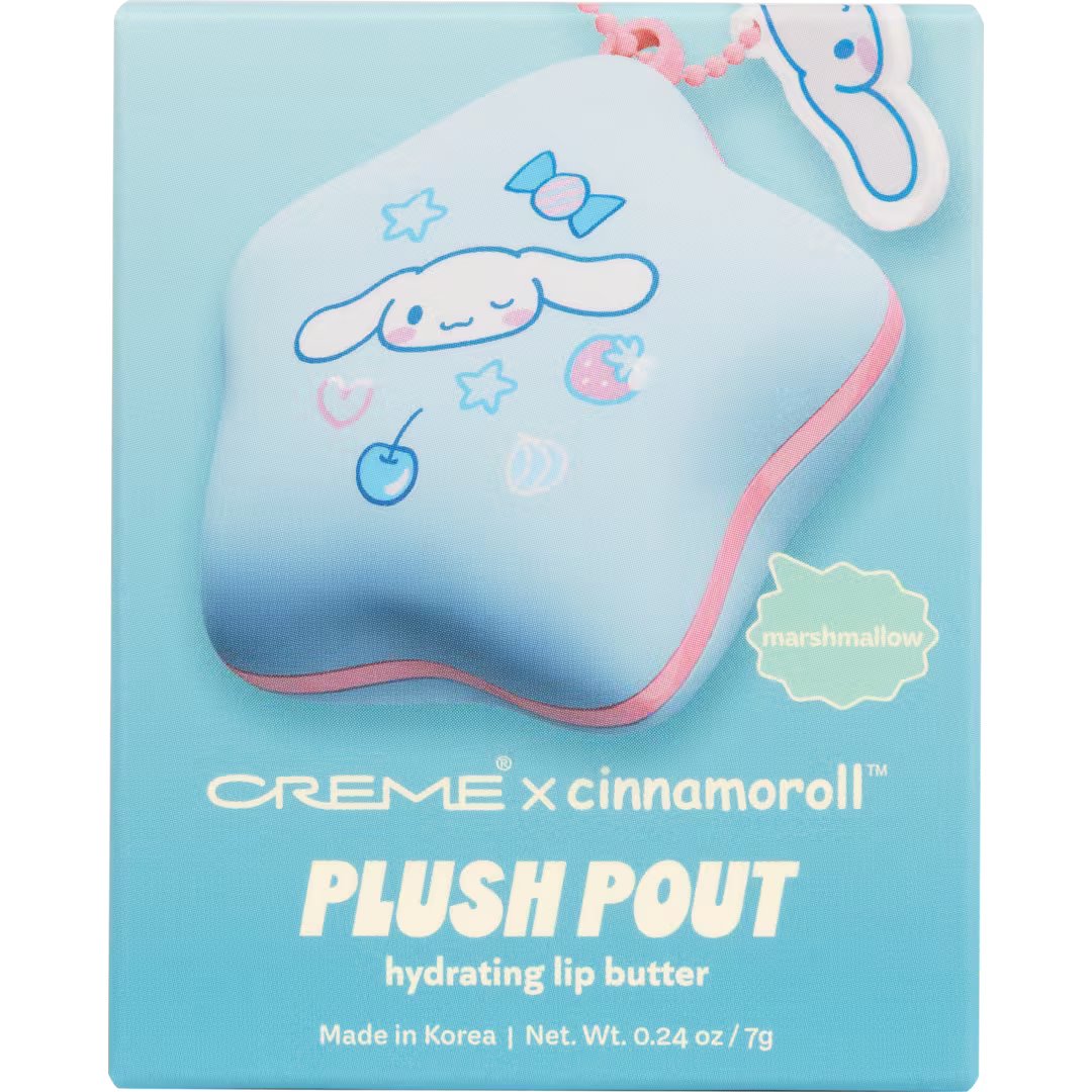 [The Crème Shop] Cinnamoroll | Plush Pout Lip Butter (Marshmallow)